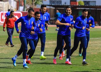 مران الأهلي استعداد ا لمباراة الزمالك تأهيل سليمان وأيمن أشرف ولاسارتي يحاضر اللاعبين