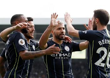 فيديو مانشستر سيتي يستعيد صدارة البريميرليج بثنائية أمام فولهام في مباراة إصابة أجويرو