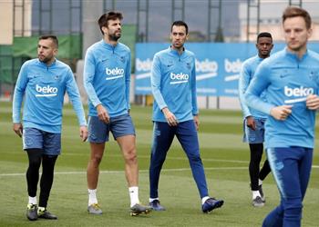 تدريبات برشلونة استعدادا للقاء فياريال غياب سيلسن وديمبلي وظهور ريكي بويج