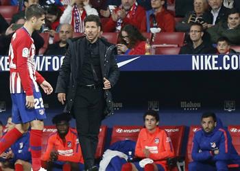 أتلتيكو مدريد يفقد خدمات مهاجمه قبل مواجهة برشلونة