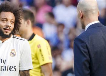 زيدان يحمي مارسيلو من جماهير ريال مدريد ويتأخذ قرارا بشأنه قبل مباراة إيبار