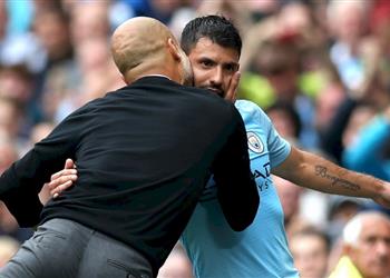 جوارديولا يكشف موقف أجويرو من المشاركة أمام برايتون في كأس الاتحاد