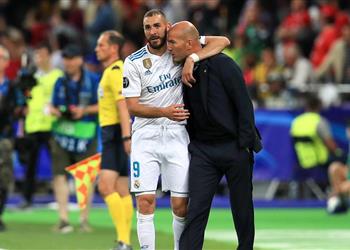 زيدان دور بنزيما مهم في ريال مدريد ومستقبل بيل لم يحسم بعد