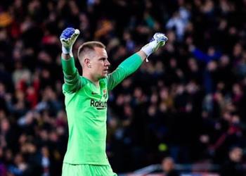 تير شتيجن يحفز لاعبي برشلونة للفوز على مانشستر يونايتد