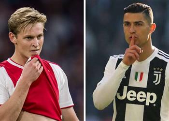 دي يونج يتراجع عن تصريحاته أتمنى أن يتعافى رونالدو من إصابته ومواجهته في دوري الأبطال