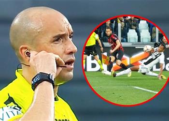 حكم مباراة يوفنتوس وميلان يعترف بأخطائه في اللقاء