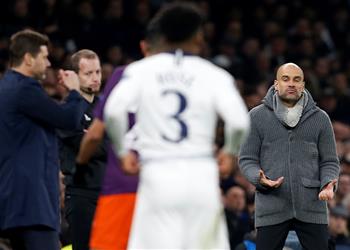 جوارديولا يدافع عن أجويرو ويكشف سبب غياب دي بروين أمام توتنهام