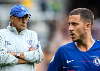 ساري يثير التكهنات حول مشاركة هازارد أمام سلافيا براج في الدوري الأوروبي