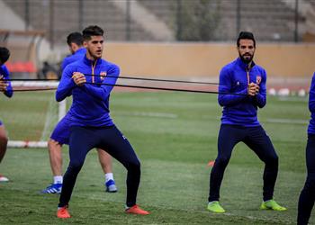 مران الأهلي تدريبات قوية للغائبين عن مباراة صن داونز وغياب ثلاثي الفريق