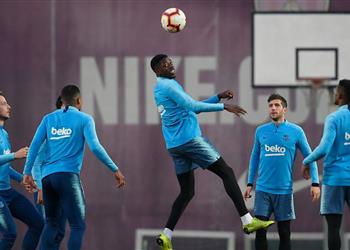 ثنائي برشلونة يعود للتدريبات استعداد ا لمواجهة مانشستر يونايتد