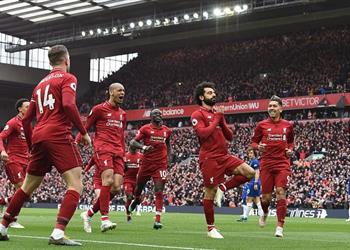 بالفيديو محمد صلاح يبهر جماهير ليفربول بهدف خرافي في مرمى تشيلسي