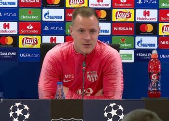 تير شتيجن محذر ا من عودة مانشستر يونايتد نواجه فريق لديه رغبة التأهل