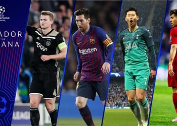 ميسي ومحمد صلاح بالتشكيل المثالي لإياب ربع نهائي دوري أبطال أوروبا