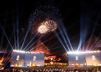 رئيس لجنة ملاعب أمم إفريقيا 2019 يطمئن على أعمال التطوير في زيارة شاملة