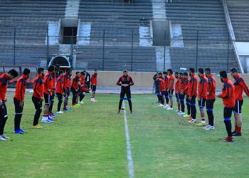 مران الأهلي غياب محمد هاني وتألق شريف استعداد ا لمواجهة المصري