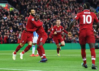 بالفيديو محمد صلاح يصنع الهدف الأول لليفربول أمام هدرسفيلد