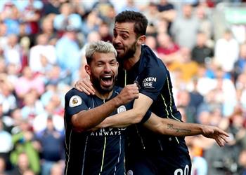 أجويرو بعد تخطي بيرنلي هدفي صحيح وسعيد بتقنية خط المرمى