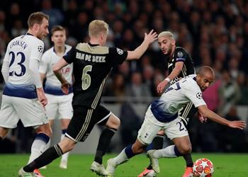 رقم إيجابي وآخر سلبي في مباراة توتنهام وأياكس بذهاب نصف نهائي دوري الأبطال