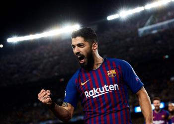 بالفيديو سواريز يسجل الهدف رقم 500 لبرشلونة بدوري الأبطال