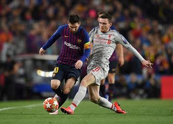 بالفيديو ميسي يواصل التألق ويسجل الهدف الثالث لبرشلونة في ليفربول