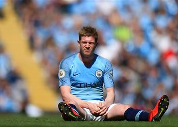 جوارديولا ي لمح لإمكانية غياب دي بروين عن مانشستر سيتي حتى نهاية الموسم