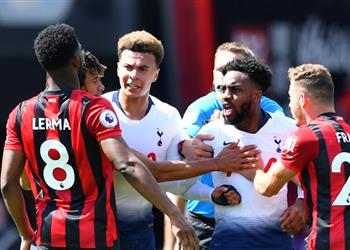 فيديو توتنهام بـ9 لاعبين يسقط أمام بورنموث في البريميرليج