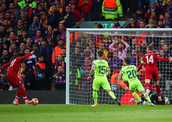 فيديو أوريجي يسجل الرابع لليفربول أمام برشلونة