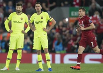 رد فعل غريب من لاعبي برشلونة تجاه جماهيرهم بعد الخسارة أمام ليفربول