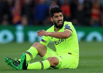 رسمي ا برشلونة يعلن مدة غياب سواريز وموقفه من نهائي الكأس