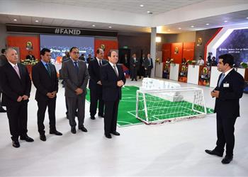 صور السيسي يتفقد استعدادات أمم إفريقيا مصر 2019