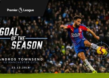 رسمي ا بالفيديو صاروخية تاونسيند في مرمى مانشستر سيتي هدف الموسم بالبريميرليج