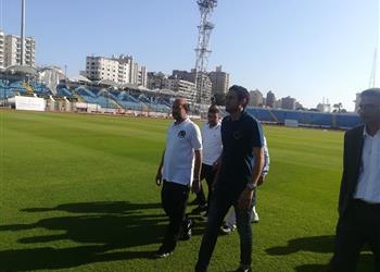 بالصور فضل يزور إستاد الإسكندرية وملاعب التدريب قبل انطلاق أمم إفريقيا