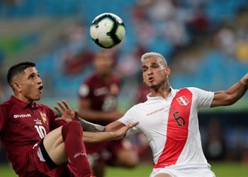 فنزويلا تتعادل سلبي ا مع بيرو في كوبا أمريكا وظهور البطاقة الحمراء الأولى