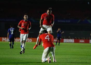 فيديو سانشيز وفارجاس يسجلان هدفان في دقيقتين لتشيلي في اليابان بكوبا أمريكا