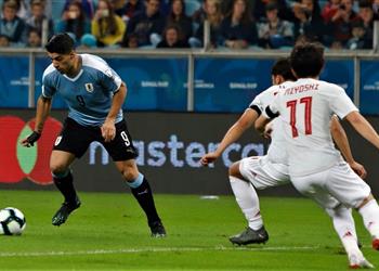 فيديو كوجي ميوشي يسجل الهدف الأول لليابان في أوروجواي بكوبا أمريكا