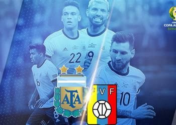 تشكيل الأرجنتين لمباراة فنزويلا ميسي وأجويرو يقودان هجوم التانجو في كوبا أمريكا
