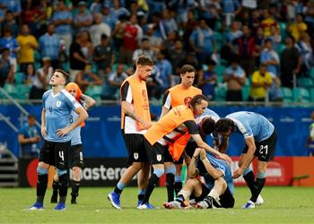 بالفيديو سواريز يبكي بعد هزيمة أوروجواي أمام بيرو بكوبا أمريكا