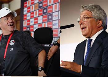 رئيس أتلتيكو مدريد آجيري رائع ومن أعظم المدربين في تاريخ نادينا