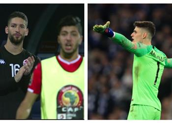 فيديو على طريقة كيبا وساري معز حسن يرفض استبداله قبل ركلات الترجيح في مباراة تونس وغانا