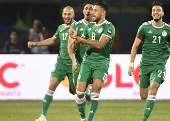 مهاجم الجزائر خروج مصر والمغرب كان حافز ا لنا ونسعى للاستمرار حتى النهاية في أمم إفريقيا