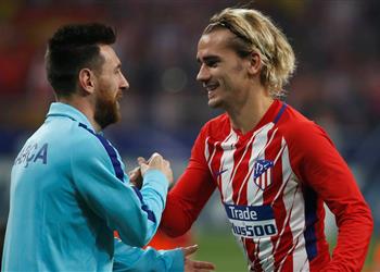 أسطورة أتلتيكو مدريد بعد 20 ميسي ستكون هناك أهمية لجريزمان مع برشلونة