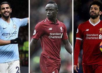 آس ترشح محمد صلاح وماني ومحرز لجائزة أفضل لاعب إفريقي لعام 2019