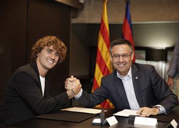 رئيس برشلونة جريزمان من أفضل مهاجمي العالم وموهبته استثنائية