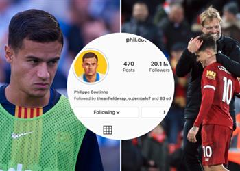 كوتينيو يحذف اسم برشلونة من حسابه على إنستجرام ويثير الجدل حول مستقبله