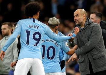جوارديولا يثير التكهنات حول مستقبل ليروي ساني في مانشستر سيتي