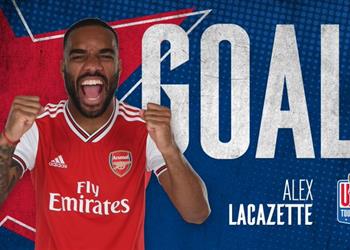 فيديو لاكازيت يسجل هدف التقدم لآرسنال وطرد ناتشو من ريال مدريد بكأس الأبطال