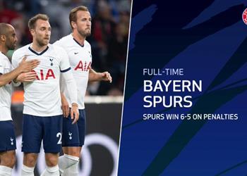 فيديو ركلات الترجيح تقود توتنهام للفوز على بايرن ميونخ والتتويج بكأس أودي