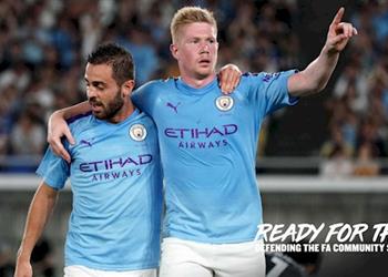 دي بروين وسيلفا ي علنان جاهزيتهما لكأس الدرع الخيرية أمام ليفربول