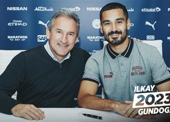 رسميا مانشستر سيتي يعلن تجديد عقد جندوجان حتى 2023