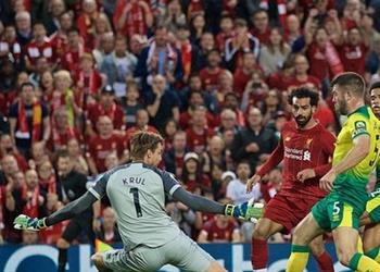 عودة الملك فيديو محمد صلاح يسجل الهدف الثاني لليفربول أمام نورويتش سيتي